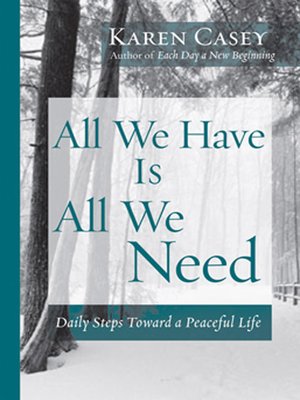 cover image of All We Have Is All We Need